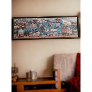 Lithograph. Signed by Listed Artist Bill W. Dodge "Carmel Ca 1982"  35"x 12"